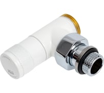 Угловой вентиль SR Rubinetterie Tondera ручная регулировка, 1/2"х3/4" E, белый 0623-1500VCEA