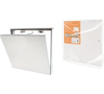 Люк под плитку TDM алюминиевый, съемный, нажимной, ограничитель-цепочка, 400х400 SQ1807-0608