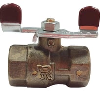 Кран шаровой муфтовый латунный НЗГА КШ-15 Вода ВхВ б 00-00000409