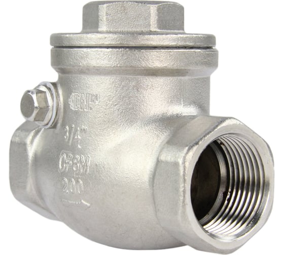 Обратный клапан DN.ru поворотный SCV-316 3/4″ Ду20 Ру16 нержавеющая сталь SS316 муфтовый D100-00494