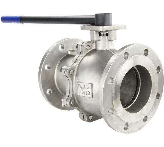 Кран шаровой DN.ru КШФП.316.200 Ду200 Ру16 с ISO-фланцем и рукояткой D160-04831 1