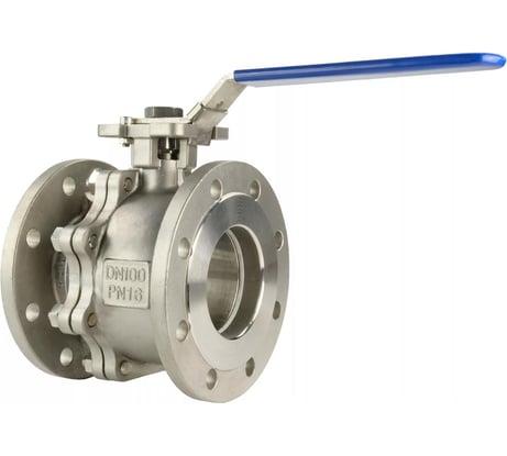 Шаровой кран DN.ru КШФП.316.200 Ду100 Ру16 с рукояткой D160-04810