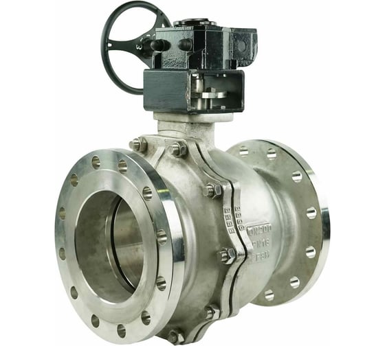 Кран шаровой DN.ru КШФП.316.200 Ду250 Ру16 с ISO-фланцем и голым штоком D160-04845