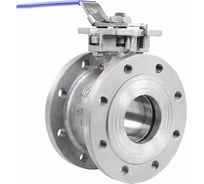 Шаровой полнопроходной кран DN.ru КШмФП.316.200 Ду80 Ру16 с ISO-фланцем, межфланцевый D160-04809