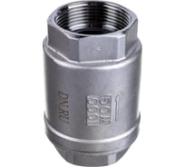 Клапан обратный DN.ru LSCV-316 1 1/2″ Ду40 Ру16 пружинный нержавеющая сталь SS316 муфтовый D100-00491