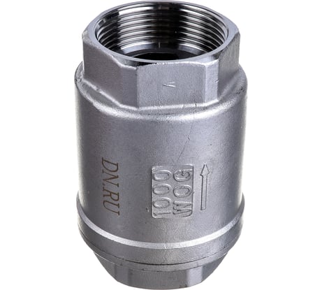 Клапан обратный LSCV 1 1/2″ DN.ru Ду40 Ру16 муфтовый, пружинный, нержавеющая сталь D100-00491