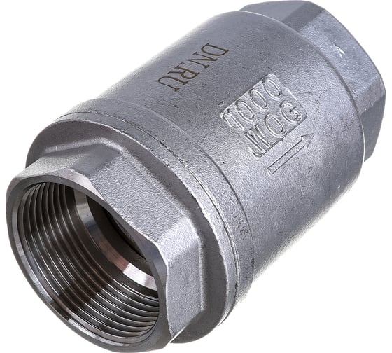 Клапан обратный DN.ru LSCV-316 1 1/2″ Ду40 Ру16 пружинный нержавеющая сталь SS316 муфтовый D100-00491