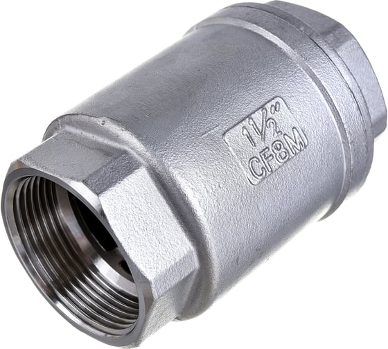 Клапан обратный DN.ru LSCV-316 1 1/2″ Ду40 Ру16 пружинный нержавеющая сталь SS316 муфтовый D100-00491