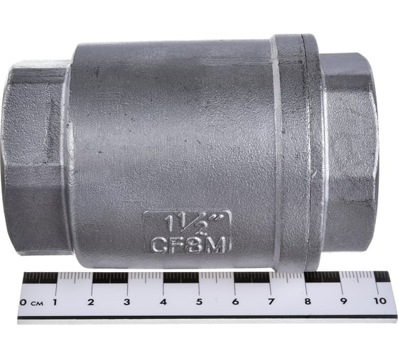 Клапан обратный DN.ru LSCV-316 1 1/2″ Ду40 Ру16 пружинный нержавеющая сталь SS316 муфтовый D100-00491