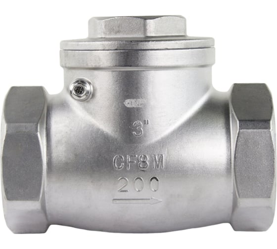 Обратный клапан DN.ru поворотный -SCV-316 Ду80 Ру16 резьбовой D100 ...