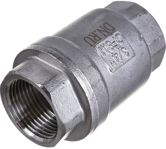Обратный клапан DN.ru LSCV-316 3/4″ Ду20 Ру16 пружинный нержавеющая сталь SS316 муфтовый D100-00488