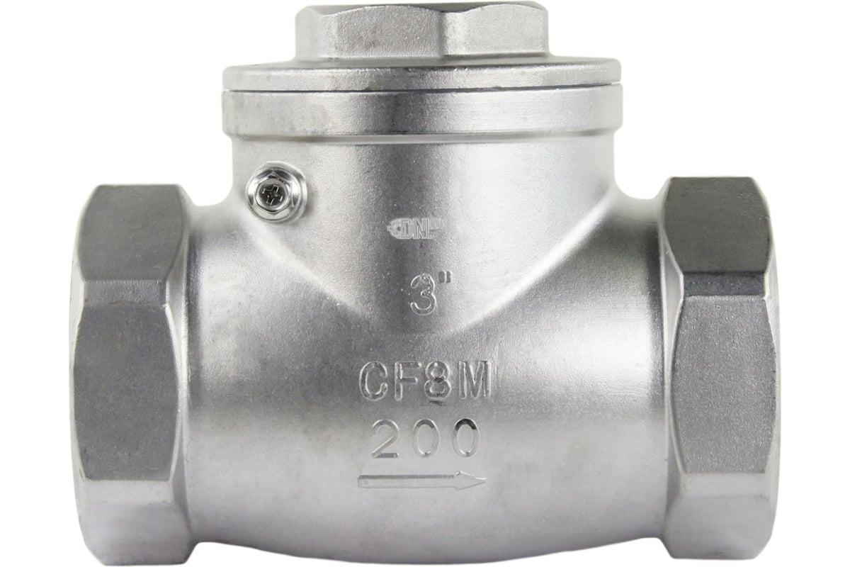 Обратный клапан DN.ru поворотный нержавеющая сталь SS316 SCV-316 Ду40 ...