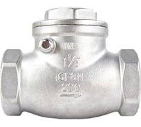 Обратный клапан DN.ru поворотный SCV-316 1 1/2″ Ду40 Ру16 нержавеющая сталь SS316 муфтовый D100-00497