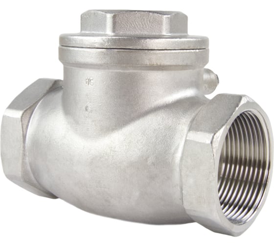Обратный клапан DN.ru поворотный  SCV-316 1 1/2″ Ду40 Ру16 нержавеющая сталь SS316 муфтовый D100-00497
