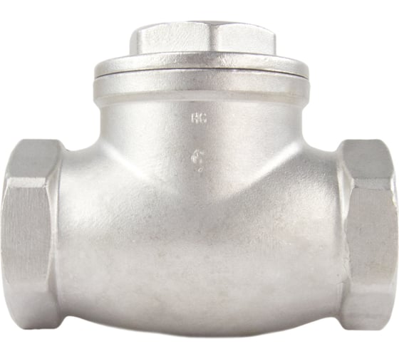Обратный клапан DN.ru поворотный  SCV-316 1 1/2″ Ду40 Ру16 нержавеющая сталь SS316 муфтовый D100-00497