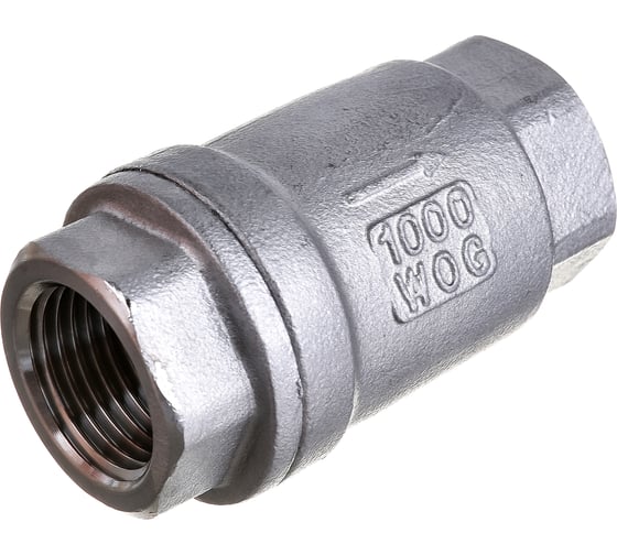 Обратный клапан DN.ru LSCV-316 1/2″ Ду15 Ру16 пружинный нержавеющая сталь SS316 муфтовый D100-00487