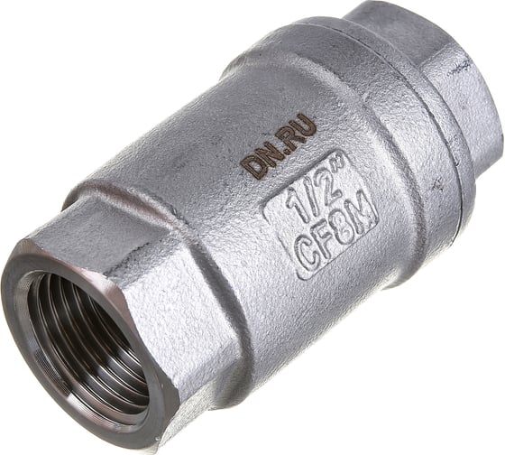 Обратный клапан DN.ru LSCV-316 1/2″ Ду15 Ру16 пружинный нержавеющая сталь SS316 муфтовый D100-00487