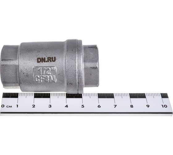 Обратный клапан DN.ru LSCV-316 1/2″ Ду15 Ру16 пружинный нержавеющая сталь SS316 муфтовый D100-00487