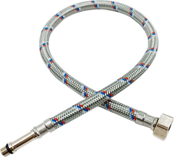 Гибкая подводка для смесителя, М8хЗ7, 1/2 80см РОСТерм 80FLX12INTМ8хЗ7