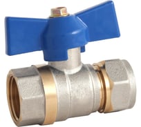 Шаровый кран Rvc под металлопластиковую трубу, 20х3/4", ц/г бант 17007