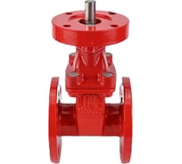 Задвижка клиновая DN.ru 30ч939р Ду100 Ру16 под электропривод, цвет - красный D040-00703