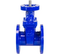 Задвижка клиновая DN.ru 30ч939р Ду200 Ру16 под электропривод, цвет - синий D040-00822