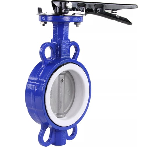 Поворотный затвор DN.ru WCB-316L-PTFE Ду80 Ру16, углеродистая сталь, PTFE, с ручкой D050-02417