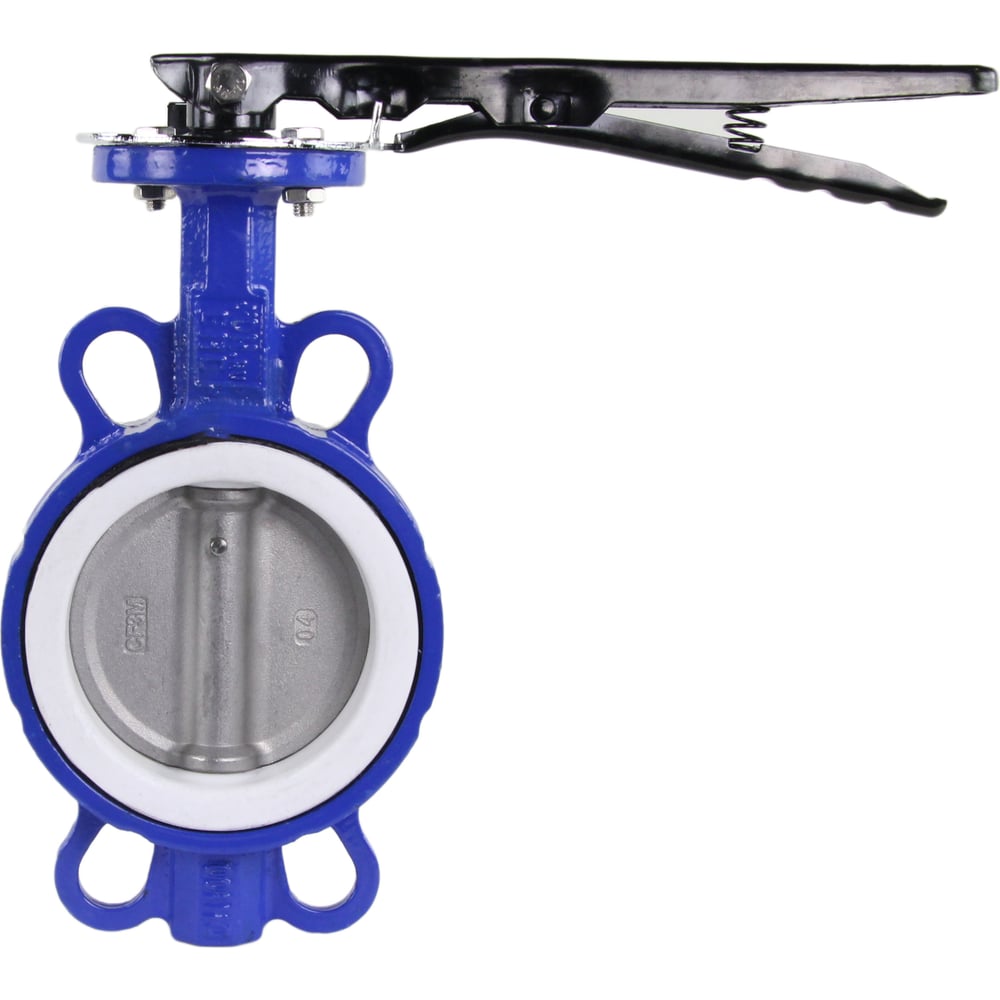 Поворотный затвор DN.ru WCB-316L-PTFE Ду100 Ру16, углеродистая сталь ...