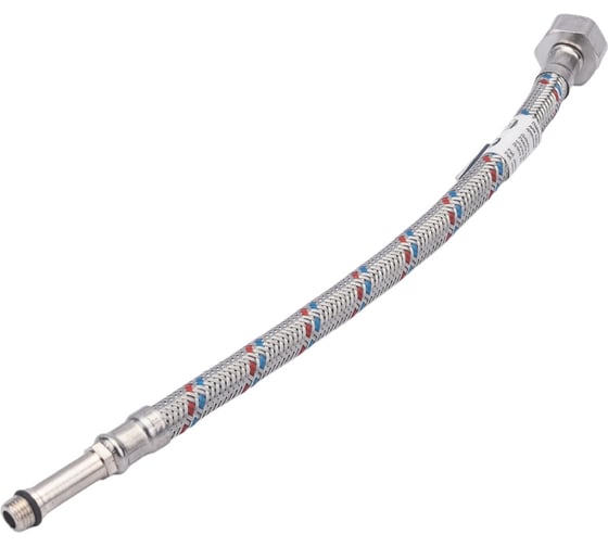 Подводка для смесителей СТМ сталь, 1/2xM10x30 см., длинный штуцер CWFLS030