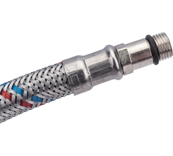 Подводка для смесителей СТМ сталь, 1/2xM10x30 см, штуцер CWFSS030