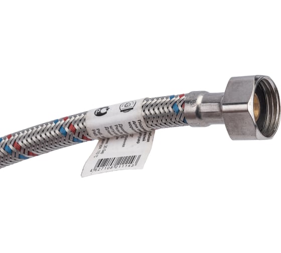 Подводка для смесителей СТМ сталь, 1/2xM10x30 см, штуцер CWFSS030