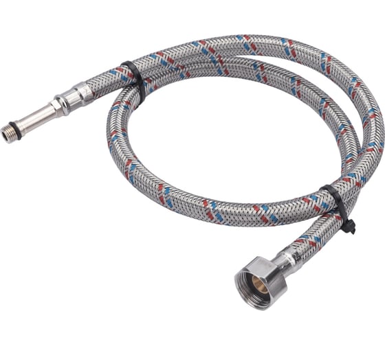 Подводка для смесителей СТМ сталь 1/2xM10x80 см., длинный штуцер CWFLS080