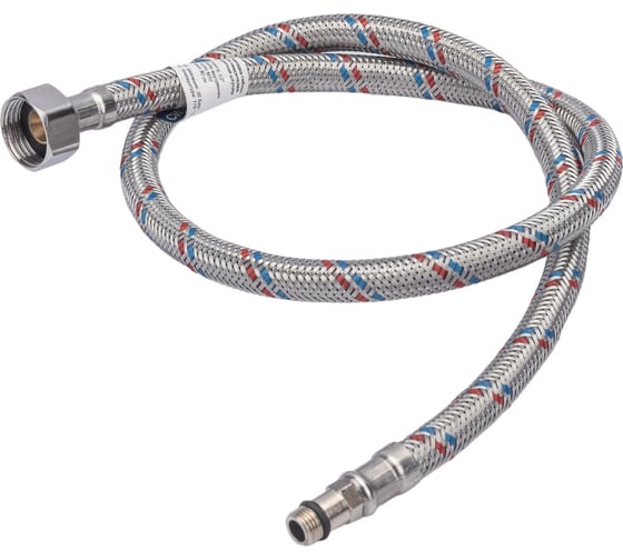 Подводка для смесителей СТМ сталь, 1/2xM10x80 см., короткий штуцер CWFSS080