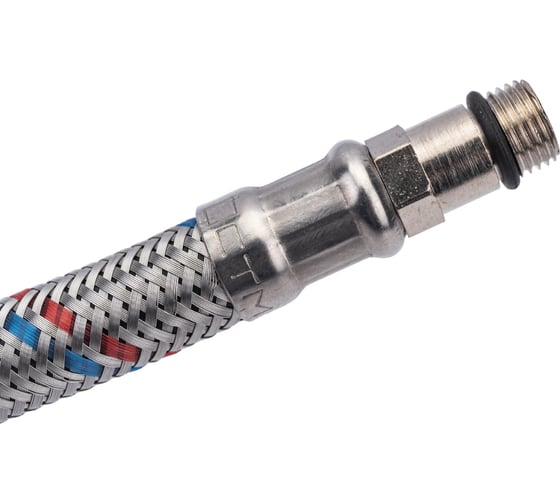 Подводка для смесителей СТМ сталь, 1/2xM10x80 см., короткий штуцер CWFSS080