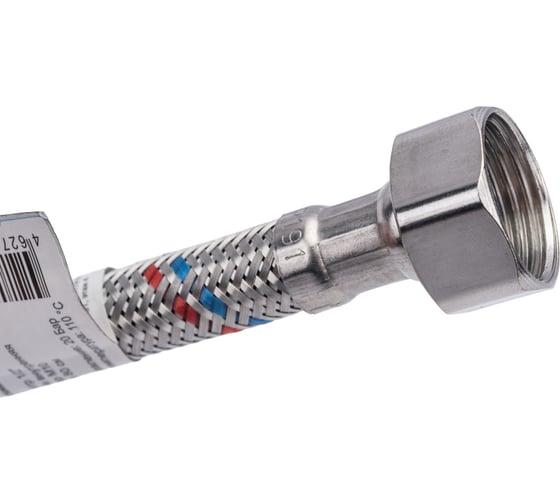 Подводка для смесителей СТМ сталь, 1/2xM10x80 см., короткий штуцер CWFSS080
