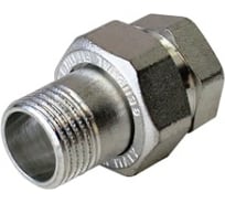 Прямой сгон американка ELSEN НВ, 1 1/4, 1 1/4, TIN латунь, с плоским уплотнением EBF26.114T