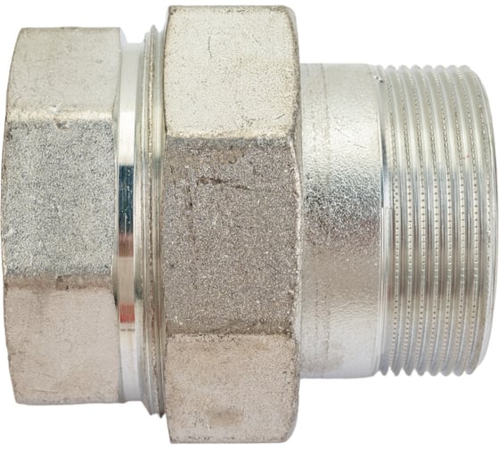 Прямой сгон американка ELSEN НВ, 2, 2, TIN латунь, с плоским уплотнением EBF26.20T 1