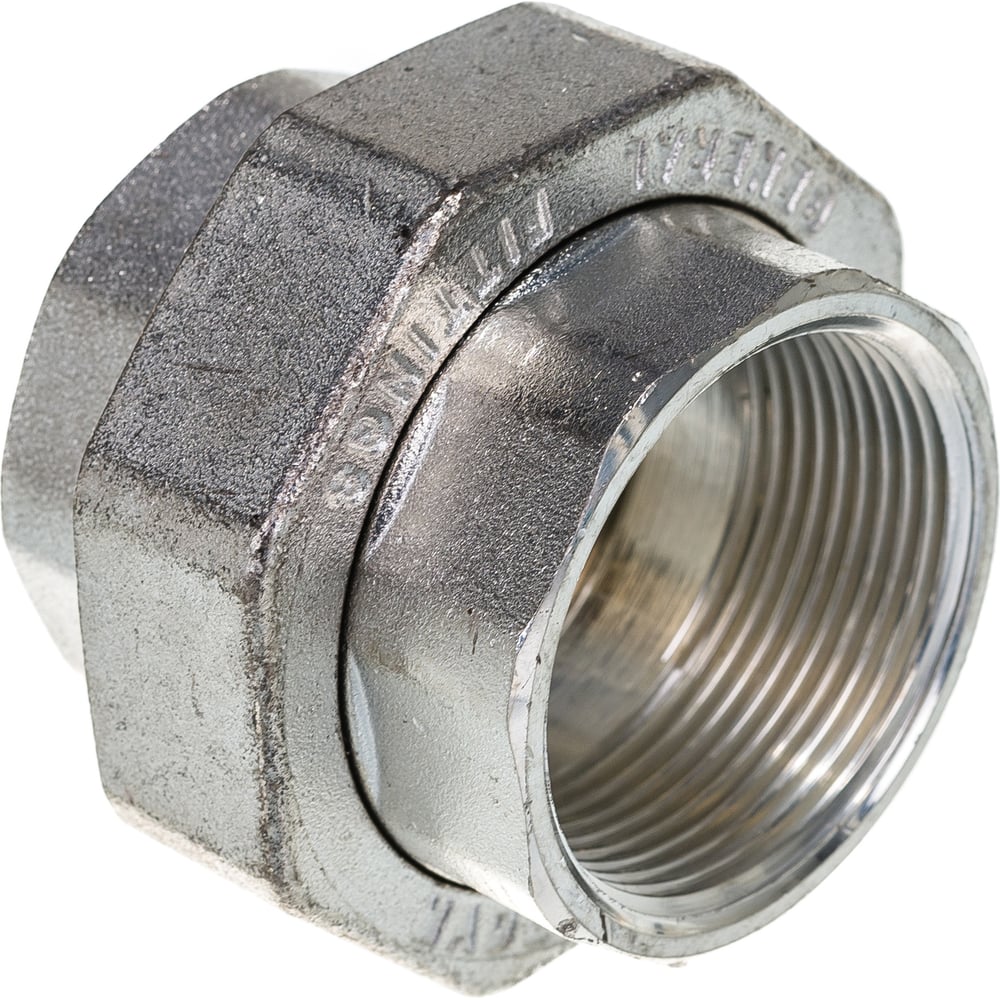 Прямой сгон американка ELSEN ВВ, 1 1/2, 1 1/2, TIN латунь, с плоским ...