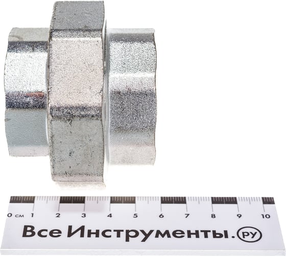 Прямой сгон американка ELSEN ВВ, 1 1/2, 1 1/2, TIN латунь, с плоским уплотнением EBF21.112T