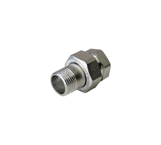 Прямой сгон американка ELSEN НВ, 3/4, 3/4, TIN латунь, с плоским уплотнением EBF26.34T 1