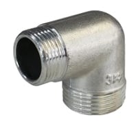 Угольник ELSEN 90, НН, 3/4, 3/4, TIN латунь EBF10.34T