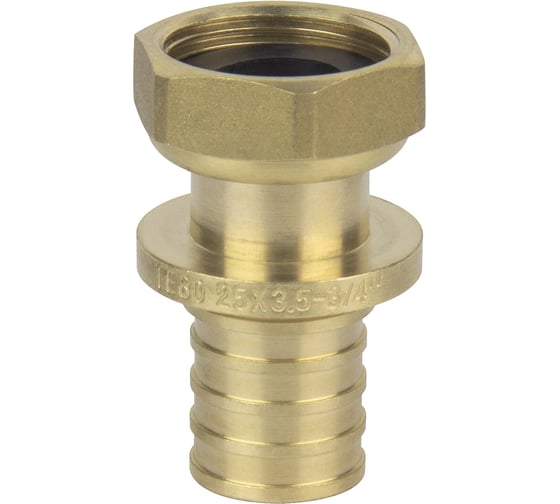 Муфта с накидной гайкой TEBO 25x3/4" ВР аксиальная T-ЛА.М.9.25-34.CN