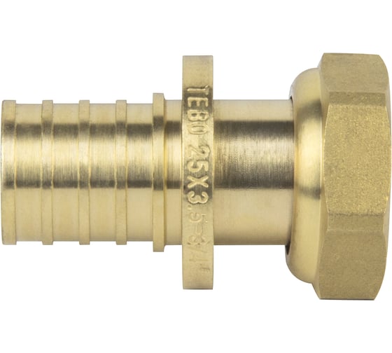 Муфта с накидной гайкой TEBO 25x3/4" ВР аксиальная T-ЛА.М.9.25-34.CN