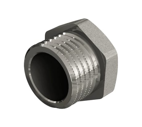 Заглушка ELSEN Н, 1 1/2, TIN латунь EBF01.112T