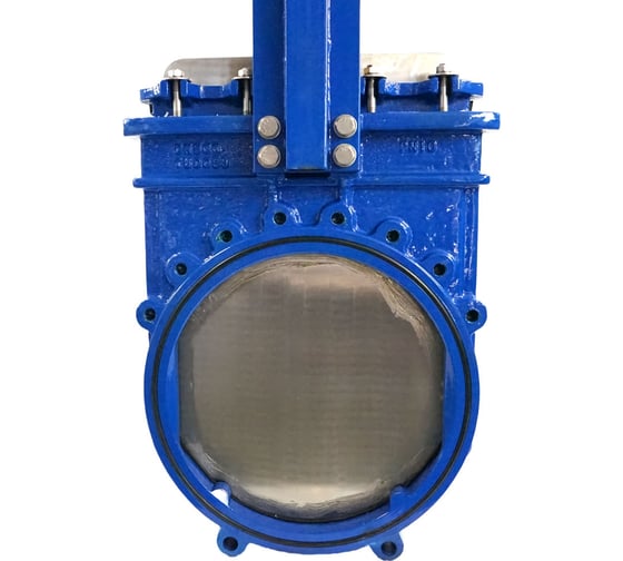 Задвижка шиберная DN.ru GGG40-SS304-NBR-2W Ду600 Ру4 двусторонняя, редуктор D040-03190
