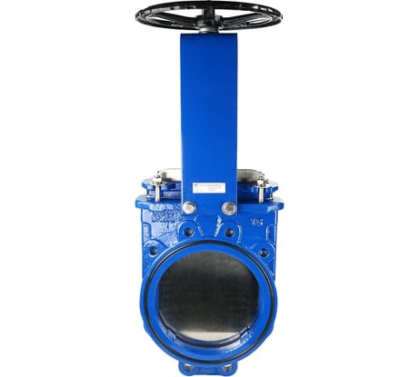 Задвижка шиберная DN.ru GGG40-SS304-NBR-2W Ду250 Ру10 двусторонняя, штурвал D040-03178