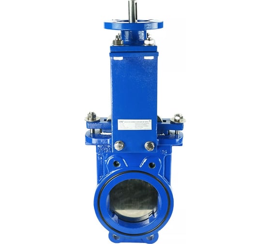 Шиберная задвижка DN.ru GGG40-SS304-NBR-2W-ISO Ду125 Ру10 с голым штоком и ISO-фланцем D040-03161 1