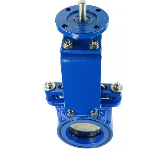 Задвижка шиберная DN.ru GGG40-SS304-NBR-2W-ISO Ду125 Ру10 с голым штоком и ISO-фланцем D040-03161
