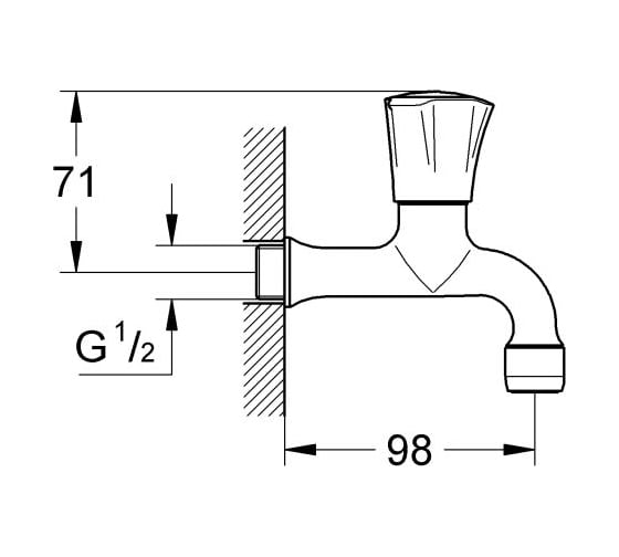 Настенный вентиль GROHE Costa L 30098001
