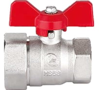 Шаровой кран DOUBLE-LIN переходной, с внутренней резьбой 3/4-1 бабочка LL1568(3/4"-1")